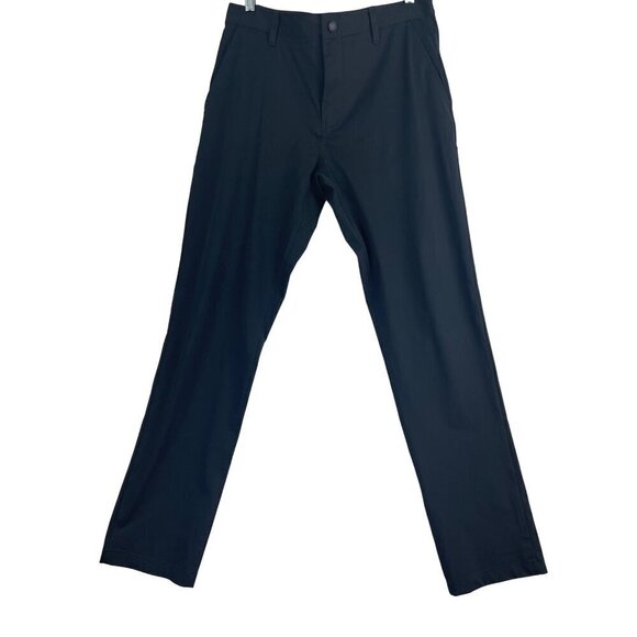 Rhône mens pants black 33 waist 32 inseam slim leg  soft stretch - Picture 2 of 11